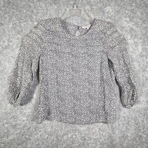 Nanette Nanette Lepore Women's Long Sleeve Pullover Blouse Black/White Size M